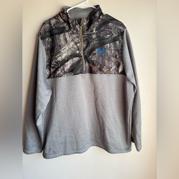 Men’s Under Armour 1/4 Zip Camo Gray Size 2XL - Picture 1 of 6